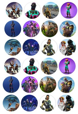 Fortnite cake toppers